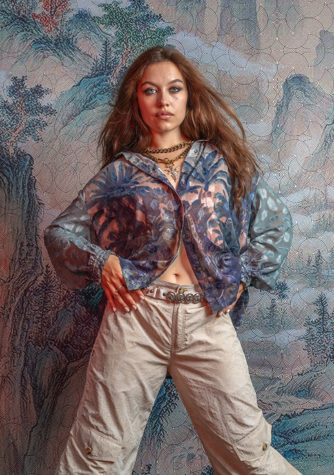 Shirt Woman Longsleeve FRUFRU / Japanese Uragiri - JUNGLATA Island